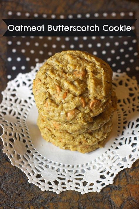 Perfect Oatmeal Butterscotch Cookies - A Sparkle of Genius Butterscotch Oatmeal Cookies, Butterscotch Oatmeal, Butterscotch Cookies Recipes, Oatmeal Butterscotch, Perfect Oatmeal, Pickled Shrimp, Oatmeal Butterscotch Cookies, Recipes Pictures, Butterscotch Cookies