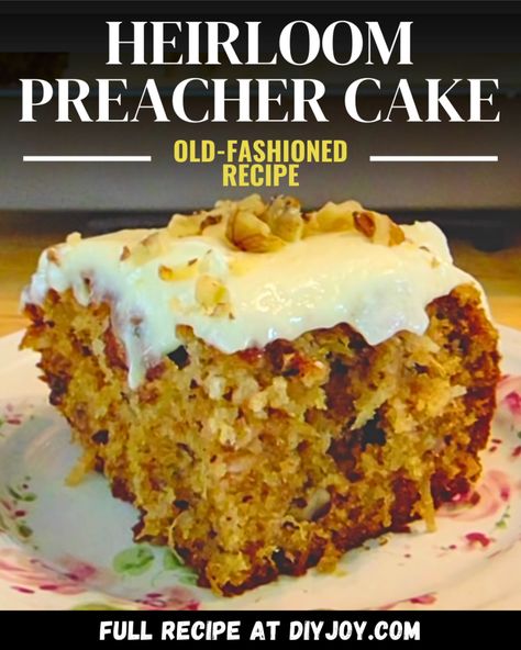 Easy Old-Fashion Preacher Cake Recipe Preachers Cake, Preacher Cake, Heirloom Recipes, Moist Cake, Country Cooking, Moist Cakes, Old Fashion, Baked Beans, Easy Cake Recipes