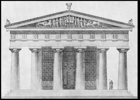 Temple of Apollo Delphi, greece 330 BCE Temple Of Apollo Delphi, Waldorf Drawing, Apollo Temple, Theatre Drawing, Architecture Exam, Greek Temples, Delphi Greece, Ancient Greek Theatre, Temple Of Apollo