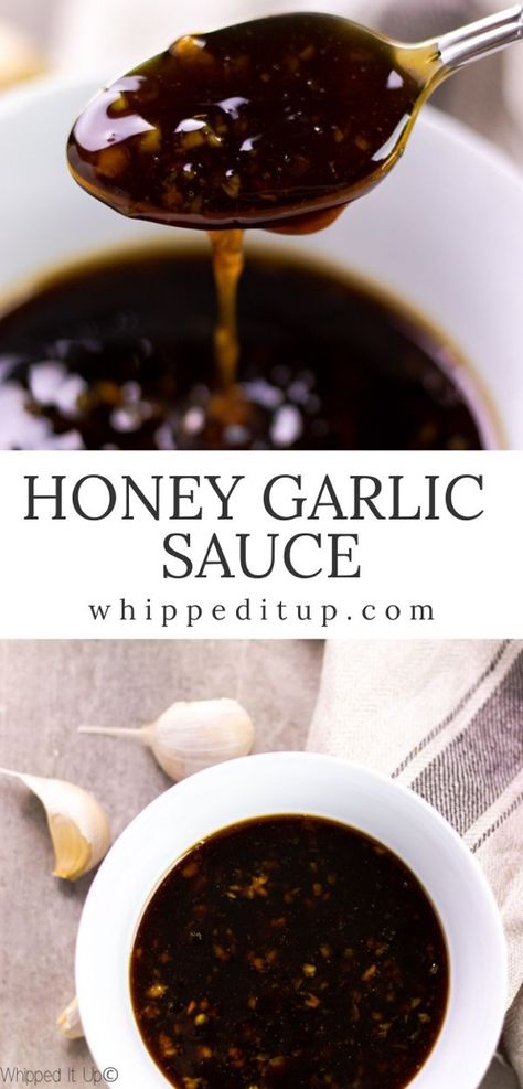 Garlic Sauce For Chicken, Honey And Garlic, Garlic Sauce Recipe, Homemade Sauce Recipes, Honey And Soy Sauce, Honey Garlic Sauce, Asian Sauce, Honey Sauce, Honey Soy