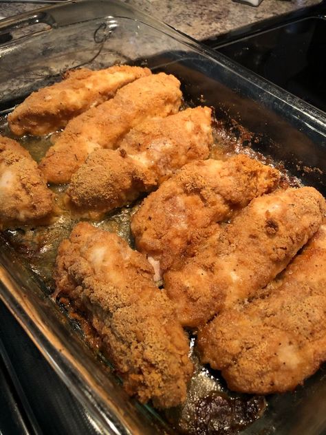 Tasty recipes - Crispy Butter Chicken Ingredients 2 large... Oven Baked Fried Chicken, Fried Chicken Batter, Baked Fried Chicken, Chicken Batter, Main Entrees, Ritz Cracker, Batter Recipe, Oven Fried, Butter Chicken Recipe