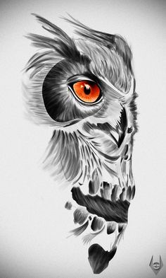 I am feeling very drawn to this one!! With some other things added Owl And Skull Tattoo, Owl Skull Tattoos, Skull Face Tattoo, Vogel Tattoo, Kunst Tattoos, Owl Tattoo Design, Geniale Tattoos, Skull Tattoo Design, Maori Tattoo