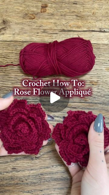 June Lagoon on Instagram: "Crochet 101: how to make a rose flower applique! 

Perfect for adding to clothes or for crochet jewelry

A unique rose pattern with beautiful realistic petals <3

The full written pattern is on my ravelry & etsy. 

Have you ever crocheted flower appliques?

#crochet #crochetinspiration #crochetpattern #crochetrose Crochet crochet rose" How To Crochet A Rose, Rose Crochet Pattern Free, Crochet Roses Free Pattern, Free Crochet Rose Pattern, Crochet Roses, Crochet Rose Pattern, Crochet 101, Crocheted Flower, Rose Tutorial