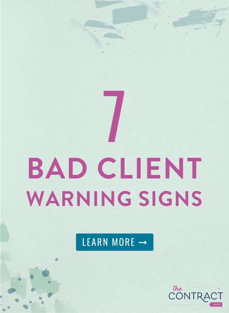 7 Bad Client Warning Signs (and What You Can Do About It) Bad Clients, Learn Business, Resource Management, Abdominal Pain, Bad Day, Warning Signs, I Win, What You Can Do, Business Tips