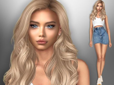 The Sims Resource - Ruslana Bundeva Sims 4 Cheats, Sims Baby, Pelo Sims, Free Sims 4, Tumblr Sims 4, Sims Games, Sims 4 Characters, Sims Hair, Sims 4 Cc Finds