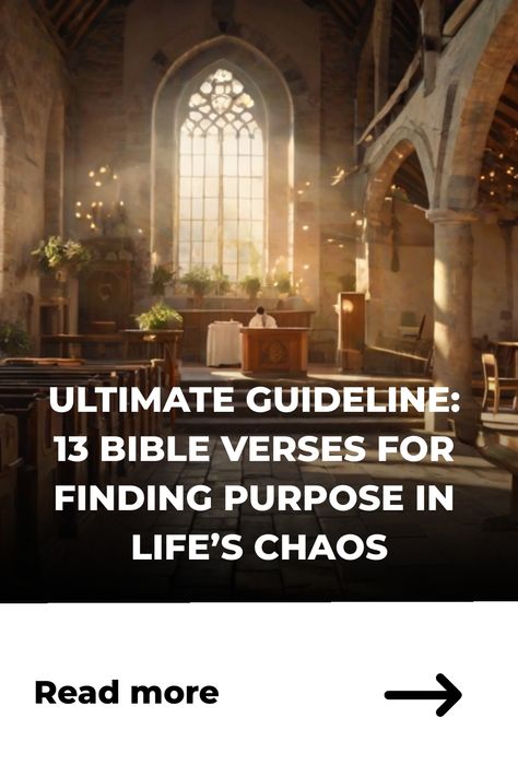 Deepen your understanding of life's purpose with 13 key Bible verses to navigate chaos and find divine direction. The post Ultimate Guideline: 13 Bible Verses for Finding Purpose in Life’s Chaos first appeared on Bible Verse Wisdom. Proverbs 19 21, Psalm 138, Finding Purpose In Life, Royal Priesthood, Finding Purpose, Embrace Life, I Know The Plans, Scripture Study, Spiritual Practices