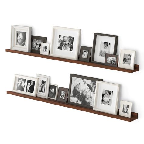 PRICES MAY VARY. Picture Wall Collage Decor: If you have dozens of pictures but don't know how to display them, Wallniture Denver long shelves for wall are perfect for you! With our wood shelves, you can showcase different types and size of photo frames in one place without falling Minimalist Design: Dress up your wall decor by keeping the focus on picture frames rather than wall shelves! The sleek, funcitonal and minimal design of Wallniture Denver 48" hanging shelves will elevate your living r Display Ledge, Wall Ledge, Picture Ledge Shelf, Long Floating Shelves, Shelves For Wall, Wall Collage Decor, Ledge Shelf, Wall Shelving Units, Collage Mural