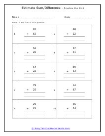 Estimating Sums and Differences Worksheets Estimating Sums And Differences, Decimal Practice, Mixed Fractions, Fraction Lessons, Rounding Numbers, Decimals Worksheets, Fractions Worksheets, Number Worksheets, Simple Addition