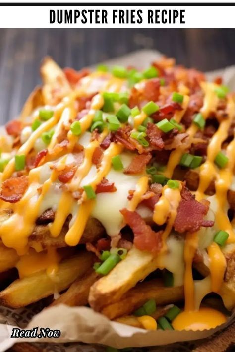 French Fry Meals Dinners, French Fry Toppings Ideas, Husband Fries, French Fries Meals Dinners, Fancy Fries, French Fry Appetizers, Diy Loaded Fries, Dumpster Fries, Dirty Fries Recipes