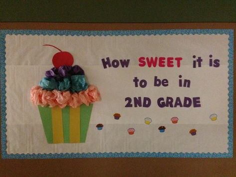 Back to school bulletin board I made and put up in our hallway to welcome back my students. Got this idea off Pinterest! :) Original pin idea came from Second Grade Jelly Beans classroom decor. http://secondgradejellybeans.blogspot.com/2012/08/classroom-makeover.html?m=1 Candy Theme Classroom, Welcome To School, Preschool Bulletin, Church Bulletin Boards, Classroom Makeover, Preschool Bulletin Boards, Back To School Bulletin Boards, Bulletin Board Ideas, Candy Theme