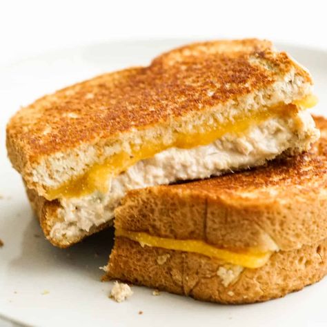 Zesty Tuna Melt via @joyousapron Buttery Toast, Joyous Apron, Easy Diner, Tuna Melt Sandwich, Greek Cucumber Salad, Tuna Melt Recipe, Sweet Sticky Rice, Bacon Deviled Eggs, Melt Recipe