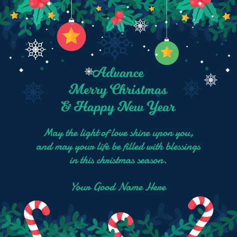 Advance Merry Christmas & Happy New Year Wishes Happy Christmas Wishes, Wish You The Same, New Year Wishes Images, Thank You Wishes, Festival Wishes, Merry Christmas Happy New Year, Christmas Happy New Year, Happy New Year Wishes, Merry Christmas Wishes