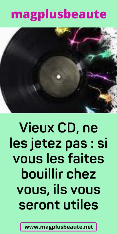 Vieux CD, ne les jetez pas : si vous les faites bouillir chez vous, ils vous seront utiles Cd, Fimo