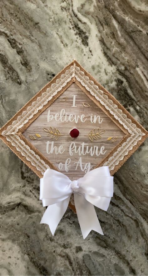 Agriculture Graduation Cap Ideas, Ffa Graduation Party Ideas, Agriculture Graduation Cap, Ffa Graduation Cap, Teacher Graduation Cap, Caps Ideas, Ag Teacher, Bestie Things, Teacher Graduation