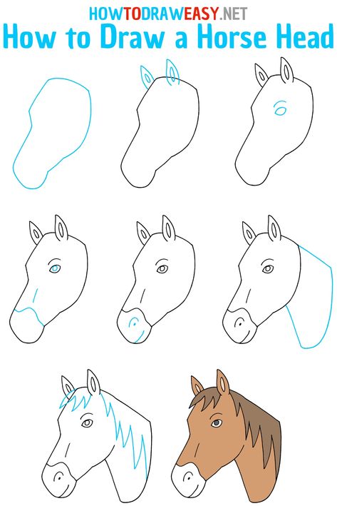 How to Draw a Horse Head Step by Step #HorseHead #Horse #HorseDrawing #HorseHeadDrawing #DrawingTutorial #DrawingTutorials #HorseDrawingTutorial #StepbyStepHorseDrawing #EasyDrawings #EasyDrawing #HorseSketch #Sketch #HorseDrawings How To Draw A Horse Head Step By Step, How To Draw Horse Face, Drawing Horses Easy, Easy Horse Drawing Step By Step, Horse Head Drawing Easy, How To Draw A Horse Head, How To Draw A Horse Step By Step, How To Draw Horse, Draw Horse Head