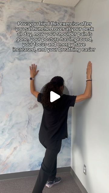 Dr. Suzi Schulman on Instagram: "Looking for a way to reset your posture after sitting at your desk all day?👀🧑‍💻

This chest opener stretches the pectoral muscles, anterior deltoids, and biceps. Regularly performing this stretch can enhance the flexibility of these muscles, allowing for improved joint mobility and reducing muscle tightness.

📢Give it a try and share with a friend who needs it! 
•
•
•
#shoulderpain #mobility #pain #posturecorrection #jointpain #flexibilitytraining #shouldermobility #movement" Pectoral Muscles, Chest Opening, Flexibility Training, Breathe Easy, Posture Correction, Shoulder Pain, July 17, Stretching, Muscles