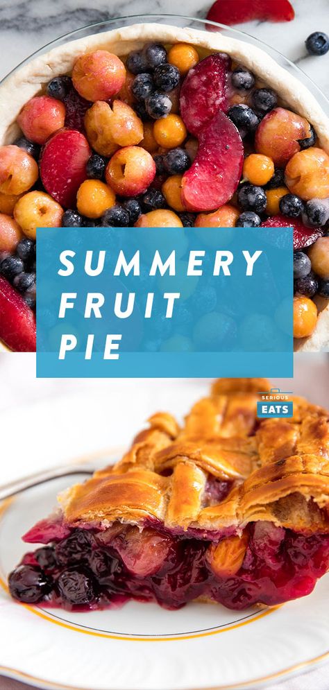 How to Make the Most of Late-Summer Fruit With Pie Summer Fruit Pie, Mixed Fruit Pie, Housewife Duties, Bus Homes, Fruit Pie Recipe, Fruit Pie Filling, Recipes Sweet, Sweet Tart, Fruit Pie