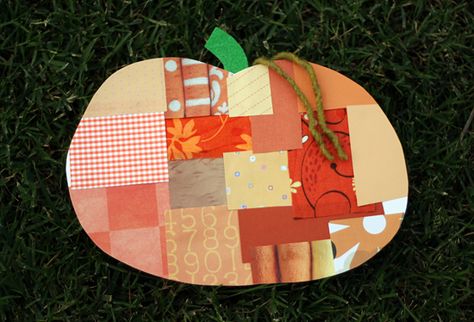 Craft a Patchwork Pumpkin | Make and Takes Patchwork Pumpkins, Leaf Rubbings, Girl Activities, Playdate Ideas, Patchwork Pumpkin, Expressive Therapy, Teen Library, Preschool Fall, Pumpkin Craft