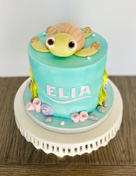 Fondant Seaweed, Fondant Coral, Fondant Shells, Turtle Cake Topper, Fondant Seashells, Turtle Cake, Fondant Cake Topper, Fondant Cake, 8th Birthday