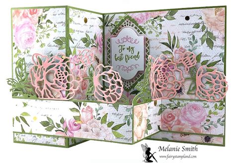 Fairy Stamp Land: Crafter's Companion Z Fold Card Z Cards, Crafters Companion Cards, Fancy Fold Card Tutorials, Card Layouts, Interactive Cards, Fold Cards, Crafters Companion, Card Making Tutorials, Fancy Fold Cards