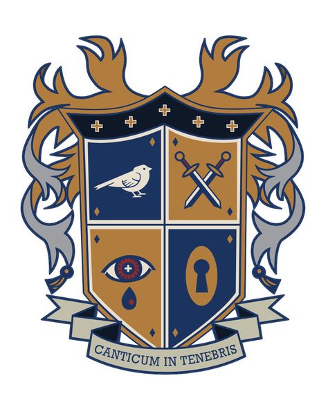 Christopher Hargadon on Instagram: “The Sparrow Academy Crest... brought to you by our talented UA Art Department #umbrellaacad #netflix” The Sparrow Academy, Sparrow Academy, Academia Umbrella, Academy Logo, Sparrows, Aidan Gallagher, Dove Cameron, Umbrella Academy, Cross Designs