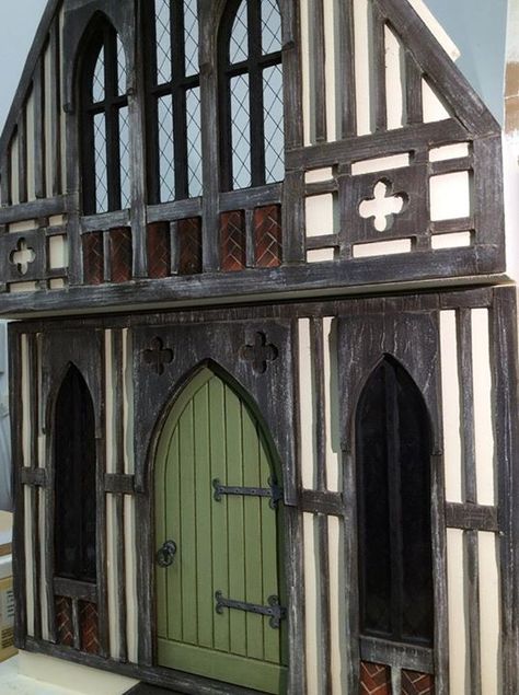 Something different for me, a Tudor Rectory. My … – Dolls House Grand Designs Small Tudor Style Homes, Tudor Dollhouse, Secret Passageways, Tudor Style Homes, Timber Buildings, English Tudor, Tudor Style, Grand Designs, Dolls Houses