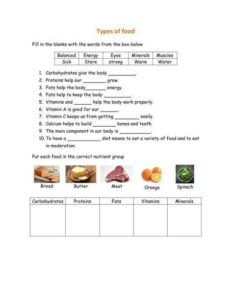 Food interactive activity for Grade 3. You can do the exercises online or download the worksheet as pdf. Grade 3 Healthy Eating Activities, Type Of Food Worksheet, Class 3 Science Worksheets, Types Of Food Worksheet, Evs Worksheet For Class 1 Food, Food Groups Worksheet, Subject Worksheet, Food Groups For Kids, Food Worksheet