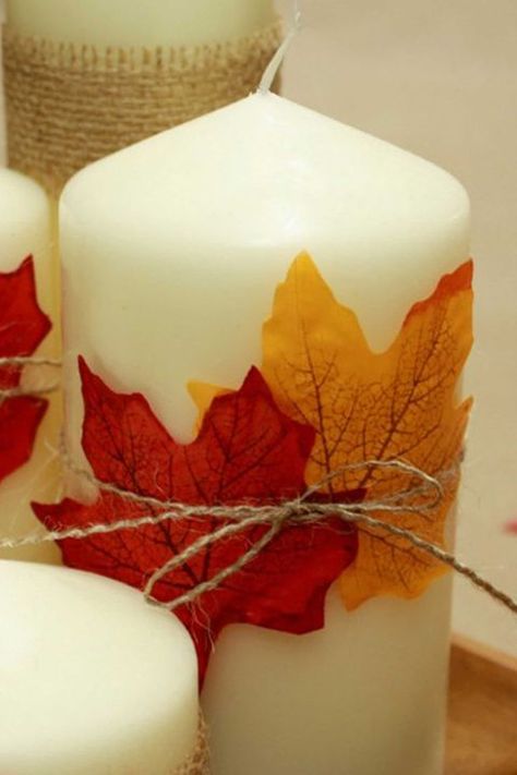 Fall Candle Centerpieces, Diy Thanksgiving Centerpieces, Thanksgiving Centerpieces Diy, Ideas For Thanksgiving, Fall Table Centerpieces, Thanksgiving Decorations Diy, Diy Thanksgiving, Fall Deco, Fall Table Decor