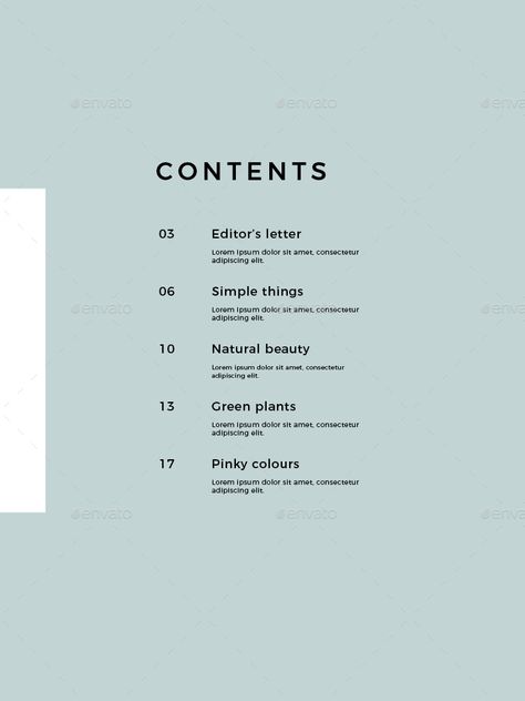 Simple Layout Design, Page Number Design, Modular Magazine Layout, Magazine Contents Page Design, Contents Page, Minimal Magazine Design, Minimalist Layout Design Magazine, Magazine Question And Answer Layout, A5 Magazine Layout