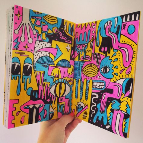 Trippy Drawings, Posca Art, Sketchbook Art Journal, Sketchbook Ideas, Arte Sketchbook, Sketchbook Inspiration, Trippy Art, Hippie Art, Marker Art