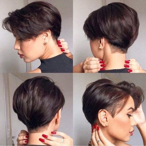 Under Cut Pixie, Short Hair Undercut, Shot Hair Styles, Short Straight Hair, Undercut Hairstyles, Haircut For Thick Hair, Short Hair Haircuts, Short Hair With Bangs, Girl Short Hair