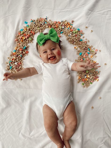 Candy Heart Baby Photo, One Month Baby Picture Ideas September, One Month Valentines Day Baby, Weekly Baby Pictures, Saint Patricks Baby Photoshoot, At Home Valentines Photo Shoot Toddler, Diy Newborn Valentines Photo Shoot, May Photoshoot Ideas Baby, January 2 Month Baby Pictures