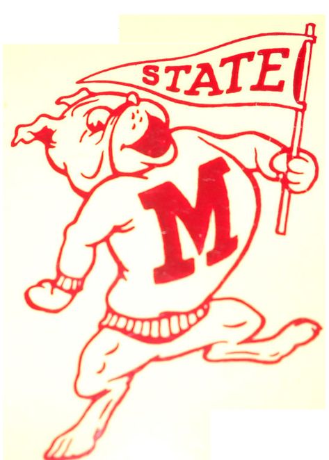 Sports Mascot Design, Vintage Mascot, College Mascot, Mascot Logos, Bulldog Mascot, Sport Banner, Vintage College, Better Version, College Logo