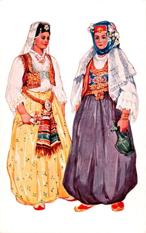 Star Catcher, Albanian Culture, Costumes Around The World, Folk Clothing, National Costume, Postcards For Sale, Traditional Attire, Folk Costume, Traditional Dress