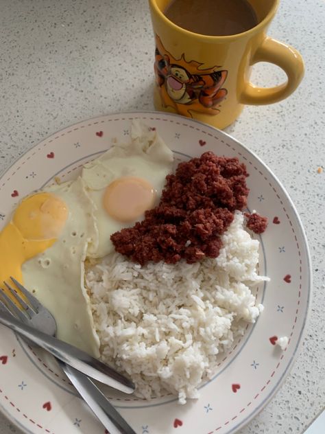 Filipino Breakfast Aesthetic, Breakfast Filipino, Filipino Lunch, Pinoy Breakfast, Breakfast Rice, Filipino Breakfast, Break Fast, Fast Dinners, Snap Food