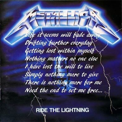 Metallica~ Fade To Black Metallica Fade To Black, Metallica Quotes, Metallica Lyrics, Quotes On The Wall, Metal Songs, Viking Metal, Loud Music, Ride The Lightning, James Hetfield