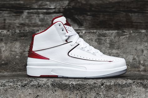 #AirJordan 2 Retro White/Red #sneakers Zapatillas Jordan Retro, Black Ninja, Air Jordan 2 Retro, Air Jordan 2, Shoes Illustration, Baskets Nike, Shoes Teen, Jordan 2, Latest Shoe Trends