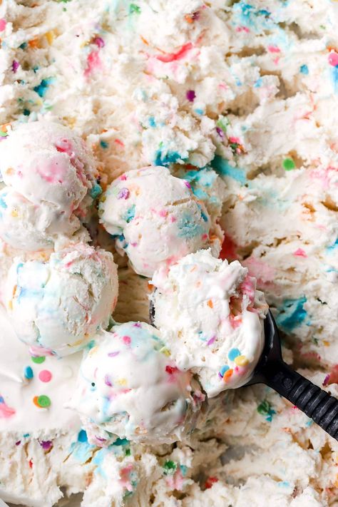 Cotton Candy Ice Cream (Two Ways) - Baran Bakery Homemade Cotton Candy, Cotton Candy Ice Cream, Candy Ice Cream, Old Fashioned Ice Cream, Cotton Candy Flavoring, Lost 100 Pounds, No Churn Ice Cream, Ice Cream Candy, Soft Serve Ice Cream