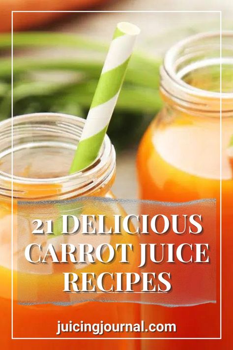 Drinking Carrot Juice has many benefits, so it may be a good idea to consider it in your regular diet. So, feel free to try and experiment with these 21 carrot juice recipes with your juicer. Juice Carrot Recipes, Recipes With Carrot Juice, Juicing With Carrots Recipes, Orange And Carrot Juice Recipe, Beat Juice Recipe, Carrot Juice Recipe Juicers, Carrot Juice Recipes, Veggie Juice Recipes, Energy Juice Recipes