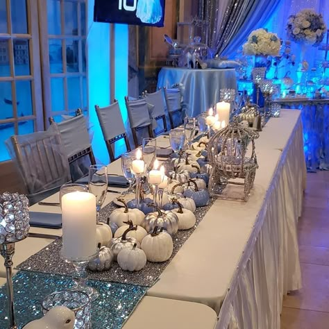 Sweet 16 Cinderella Theme, Cinderella Decorations, Quinceanera Winter Wonderland, Quinceanera Party Ideas, Cinderella Centerpiece, Cinderella Birthday Party Ideas, Cinderella Quince, Cinderella Quinceanera Themes, Cinderella Party Ideas