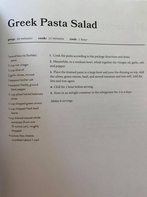 Magnolia Table Volume 2 Magnolia Greek Pasta Salad, Joanna Gaines Greek Pasta Salad, Joanna Gaines Pasta Salad, Joanna Gaines Side Dishes, Magnolia Table Volume 3 Recipes, Gains Recipes, Magnolia Recipes, Jo Gaines, Magnolia Table Recipes