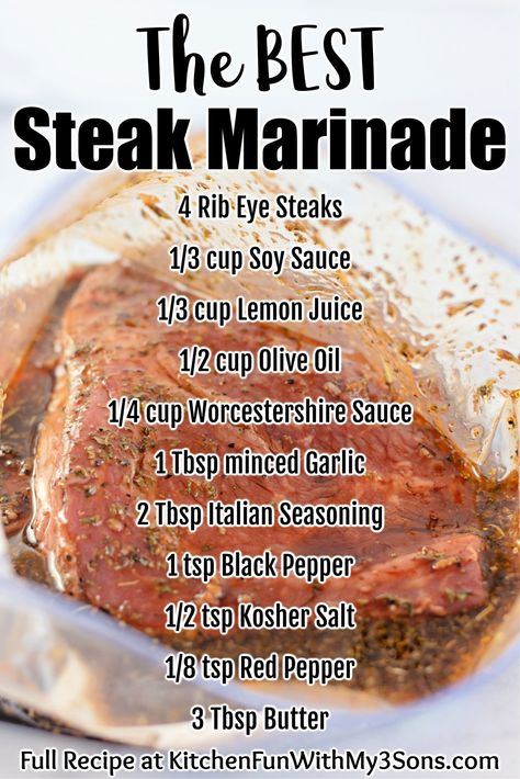 The Best Steak Marinade Allrecipes, World’s Best Steak Marinade, Steak Marinade With Montreal Seasoning, Best Steak Marinade In Existence, Simple Marinade For Steak, Filet Marinade Recipes, Sirloin Marinade Recipes, Savory Steak Marinade, Steak Rubs And Marinades