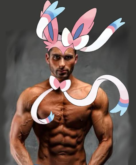 Sylveon Meme, Male Sylveon, Eeveelutions Pfp, Cursed Pokemon Images, Glaceon Human, Leafeon Icon, Aron Pokemon, Furfrou Pokemon, Sylveon Pfp