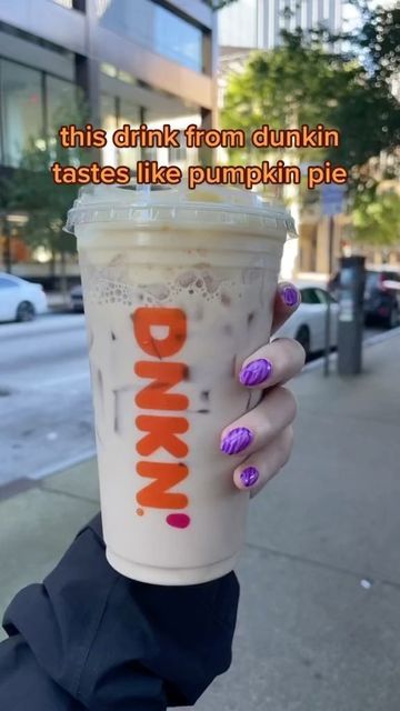 Sarah Margaret on Instagram: "You will love this dunkin pumpkin pie drink 🤌🏼 🎃 #dunkin #dunkincoffee #dunkindonutscoffee #pumpkinpie #pumpkinpiedrink #dunkindrinks #dunkinforever #coffee #coffeetime #coffeetiktok" Pumpkin Pie Drink, Pumpkin Drinks, Dunkin Donuts Coffee, Best Pumpkin, Food Goals, Drink Menu, Starbucks Drinks, Coffee Time, Pumpkin Pie