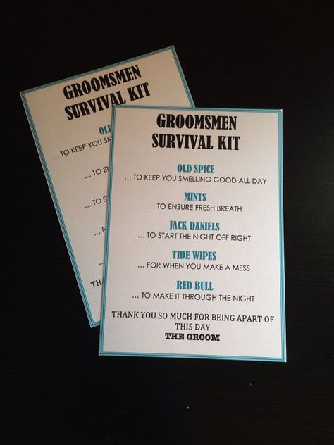 Groomsman Survival Kit, Groomsmen Survival Kit Ideas, Groomsmen Survival Kit, Wedding Day Survival Kit, Wedding Survival Kit For Groom, Bridal Wedding Day Survival Kit, Groomsmen Kit, Island Survival, Night Off