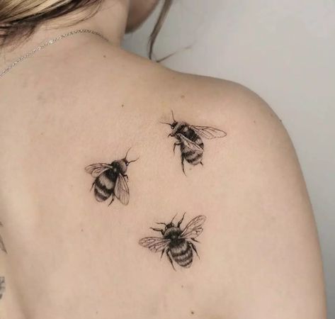 multiple bee tattoo Small Bumble Bee Tattoo, Bumble Bee Tattoo Ideas, Bees Tattoo, Bee Tattoo Ideas, Bumble Bee Tattoo, Hand Tattoos For Women, Bee Tattoo, Collar Bone Tattoo, Elephant Tattoos