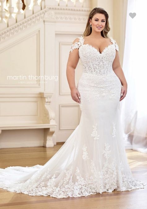 Cold Shoulder Wedding Dress, Country Wedding Gowns, Plus Size Bridal Dresses, Martin Thornburg, Plus Wedding Dresses, Sukienki Plus Size, Plus Size Wedding Gowns, Pnina Tornai, Trumpet Wedding Dress