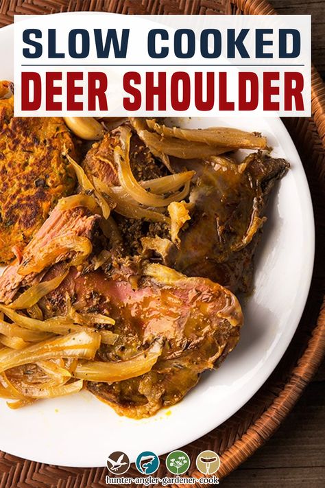 Shoulder Steak Recipes, Slow Cooker Venison, Backstrap Recipes, Venison Roast, Survival Preparedness, Deer Recipes, Game Meat, Small Deer, Deer Meat Recipes