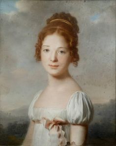 Regency Hairstyles, Regency Hair, Regency Portraits, Empire Fashion, 19th Century Portraits, Regency Era Fashion, Sense And Sensibility, Regency Dress, Regency Fashion