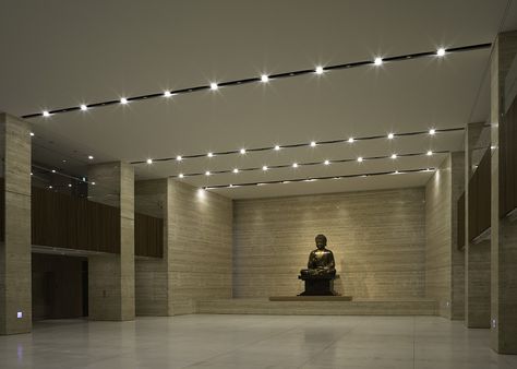 Gallery of Bow-Yun Temple / Studiobase Architects - 12 Memorial Architecture, Dojo Design, Modern Japanese Architecture, Zen Pictures, Zen Interiors, Architecture Today, Buddhist Shrine, Meditation Room Decor, Temple Architecture